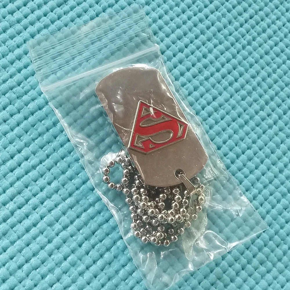 DC Comics Stainless Steel Dog Tag Superman Pendant